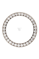 Custom Diamond Bezel Rolex Datejust Mens 36Mm 3.75Ct Solid 18K White Gold / Si None Custom-Bezel